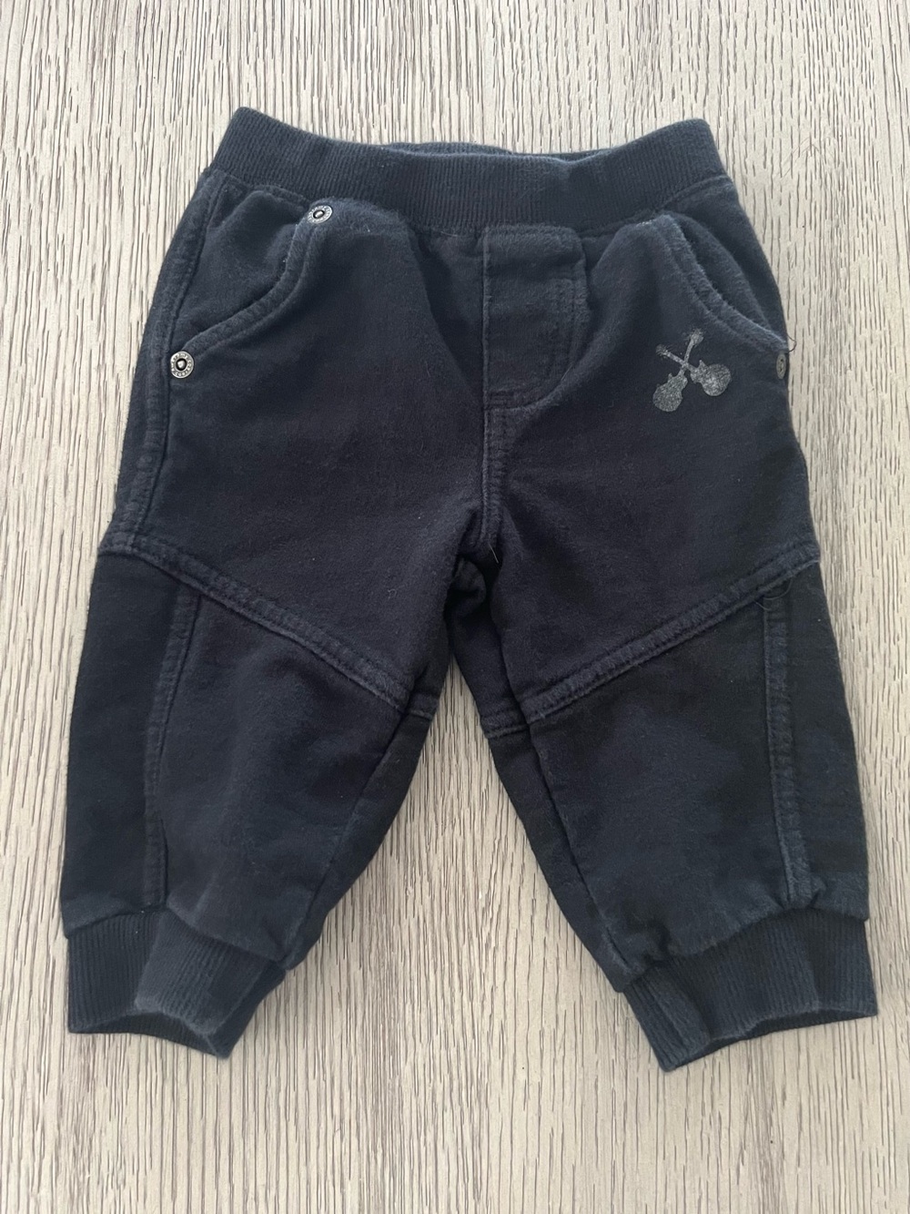 Amy coe baby boy pull on black jogger pants